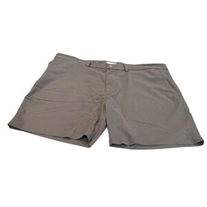 Tasc Mens Tailored Fit Performance Size 38 Gray Bamboo Chino Golf Shorts Viscose